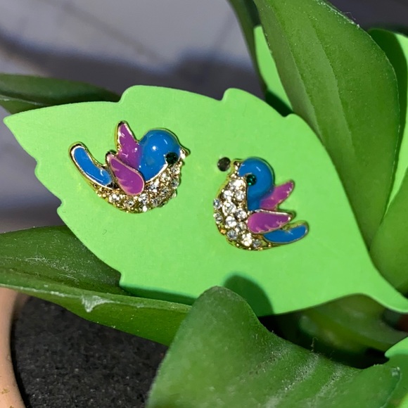 Happy Little Bluebird Earrings